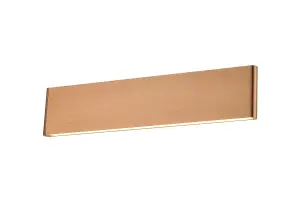 12W LED Up and Down Wall Light, Brushed Bronze Finish Warm White (Non-Dimmable)