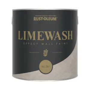 Rust-Oleum Grey Limewash Effect Wall Paint - No.581 2.5L