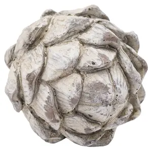 Hill Interiors Garda Artichoke Decoration White/Stone (One Size)