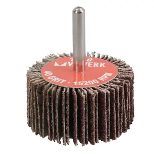 Flap Wheel Disc Shaft Mounted Abrasive Sanding Drill 50mm 40Grit 10PK