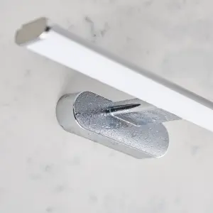 Anson Lighting Cuba Bathroom Wall light finished in Chrome effect and frosted plastic