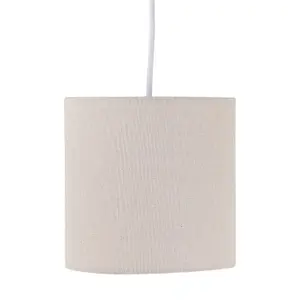 First Choice Lighting Set of 2 Natural Linen 15.5cm Table Lamp Shades