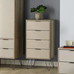 Core Products Augusta Driftwood 4 drawer narrow chest of drawers