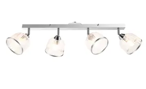 Rothwell Bar Chrome effect 4 Light Spotlight