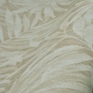 Grandeco Boutique Tropical Palm Leaf PVC-free Eco Wallpaper, Sand