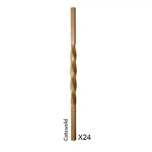 Oak Spindle Cotswold 32mm x 32mm x 900mm - 24 Pack UK Manufactured Traditional Products Ltd