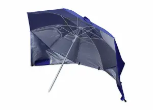 Gardenwize Garden Outdoor Beach 2-in-1 Wind Break & Parasol Umbrella