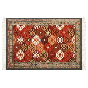 Wool Kilim Area Rug 140 x 200 cm Multicolour URTSADZOR