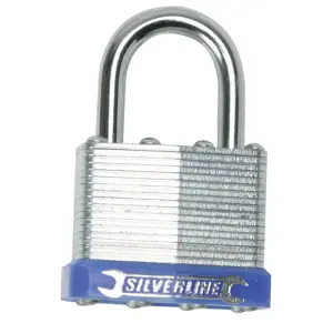 Silverline Laminated Padlock - 40mm