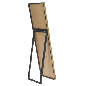 Beliani Scandinavian Standing Mirror TORCY Gold