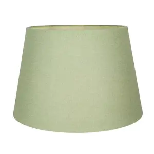 Classic 10 Inch Olive Green Linen Fabric Drum Table/Pendant Lamp Shade 60w Max