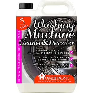 Homefront Washing Machine Cleaner & Descaler - Cleans, Descales & Removes Smelly Odours (5 litres)