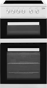 Beko KDVC563AW 50cm Electric Cooker With Ceramic Hob - White - A/A Rated