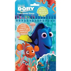 Finding Dory Foam Characters Stickers (Pack of 6) Blue/Red (One Size)