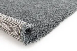 GoodHome Manzo Grey Medium Rug, (L)170cm x (W)120cm