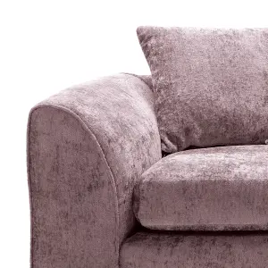 Harriet Crushed Chenille 2 Seater Sofa in Pink