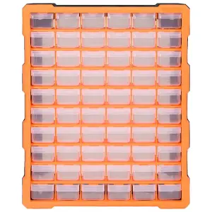 Berkfield Multi-drawer Organiser with 60 Drawers 38x16x47.5 cm