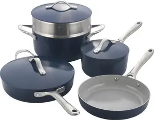 Procook - Ceramic 5 Piece Soho Cookware Set - Blue