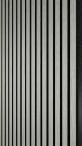 240cm x 60cm Acoustic Wood Slat Wall Panel in Grey