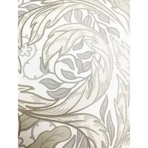 Vale Leaf Wallpaper Cream Muriva 221502