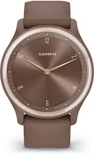 Garmin Vivomove Sport Brown Silicone Strap Smartwatch