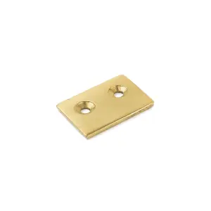 Sash Heritage Striker plate 25mm x 20mm - Polished Brass