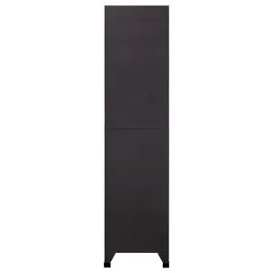 Berkfield Locker Cabinet Anthracite and White 90x40x180 cm Steel