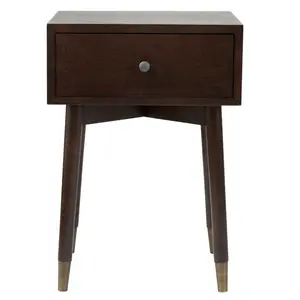 1 Drawer Bedside Table Brown