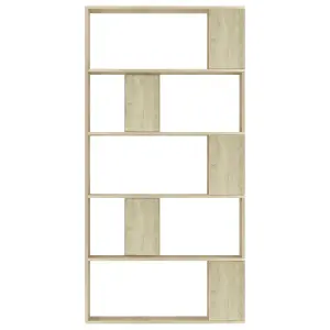 Berkfield Book Cabinet/Room Divider Sonoma Oak 80x24x159 cm Engineered Wood