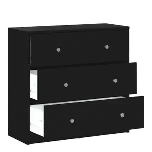 May Chest of 3 Drawers in Black