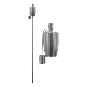 Harbour Housewares - Metal Garden Torch - Barrel