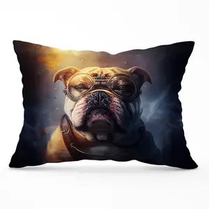 Bulldog Splashart Golden Cushions 33cm x 48cm