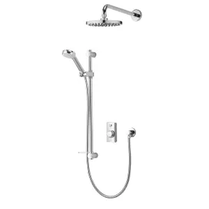 Aqualisa Visage Smart Concealed valve Gravity-pumped Wall fed Smart Digital 4-spray pattern Shower with Adjustable & Fixed Shower head