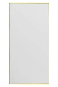 MirrorOutlet The Artus Gold Aluminium Edged Wall Mirror 200CM X 100CM