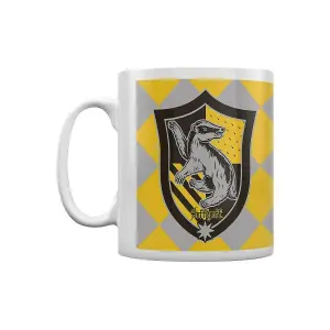 Harry Potter Hufflepuff Mug Yellow/Grey/Black/White (One Size)