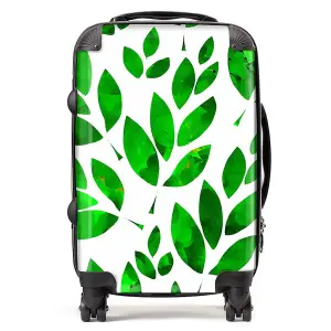 Watercolor Abstract Leaves Suitcase - Cabin