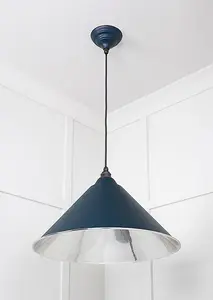 Smooth Nickel Hockley Pendant in Dusk