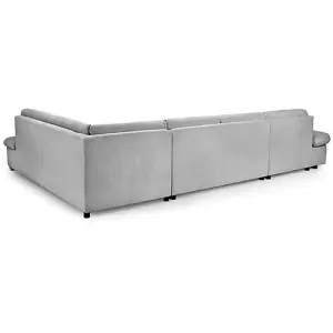 Bergen Sofa Grey U Shape Corner Sofa Bed