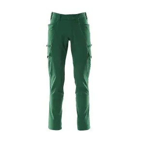 Mascot Accelerate Ultimate Stretch Trousers with Thigh Pockets - Green   (34.5) (Leg Length - Long)