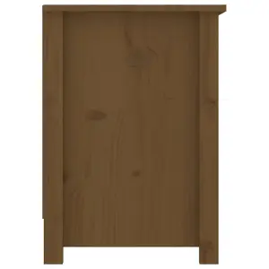 Berkfield TV Cabinet Honey Brown 103x36.5x52 cm Solid Wood Pine