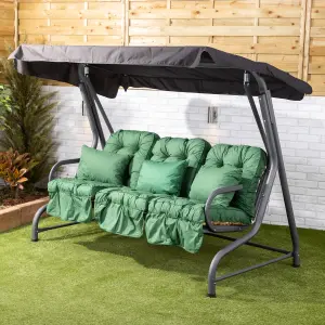 Alfresia Green Garden Swing Seat Cushion - Classic Style