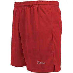 L ADULT Elastic Lightweight Football Gym Training Shorts - Plain RED 38-40"