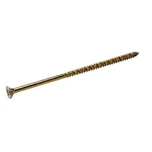 TurboDrive Double self-countersunk Yellow-passivated Steel Screw (Dia)5mm (L)120mm, Pack of 20