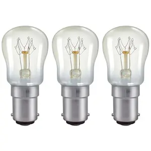 Crompton Lamps 15W Pygmy B15 Dimmable Warm White Clear (3 Pack)