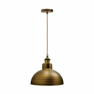 Kronos 1 - Light Dome Pendant Yellow Brass