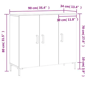 Meela 90cm Wide Sideboard White