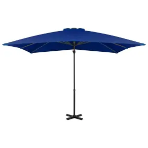 Berkfield Cantilever Umbrella with Aluminium Pole Azure Blue 250x250 cm