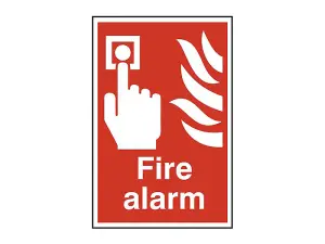 Scan 1400 Fire Alarm - PVC Safety Sign 200 x 300mm SCA1400