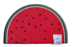 Nicoman Spaghetti Loofah Halfmoon Door Mat 70 x 44cm - Water Melon