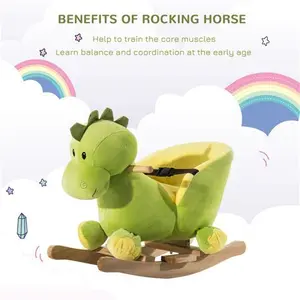 Tommy Toys Rocking Horse Dinosaur Baby Ride On Green